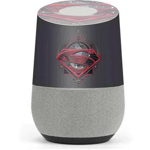 DC Comics Superman Grey Eye Collage Google Home Skin